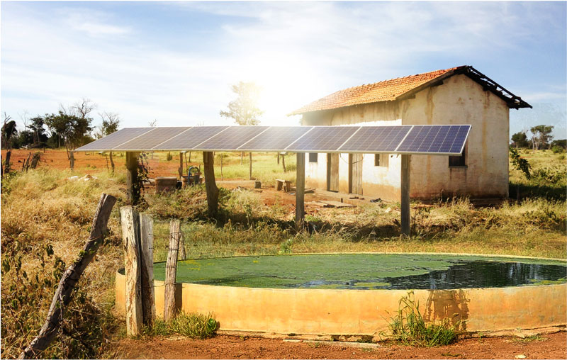 Bomba Solar para poços artesianos